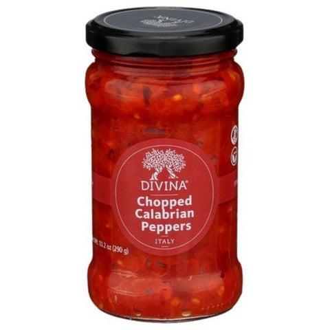 Divina, Chopped Calabrian Peppers, 10.2 Oz(Case Of 6)