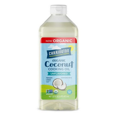 Carrington Farms, Organic Coconut Cooking Oil Unflavored, 32 Oz(Case Of 6)