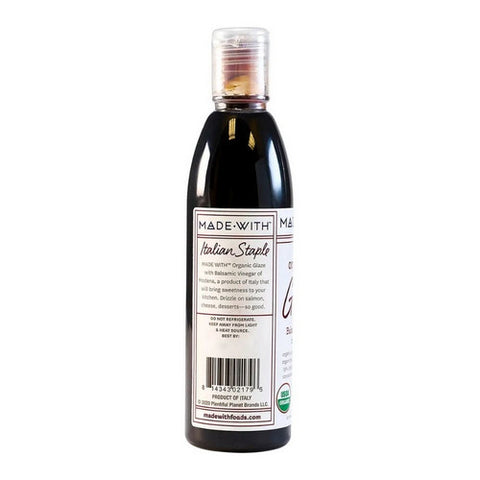 Made With, Organic Glaze Balsamic Vinegar, 8.5 Oz(Case Of 6)