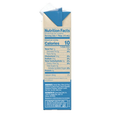 Nutpods, Oat Creamer Unsweetened Vanilla, 11.2 Oz(Case Of 12)