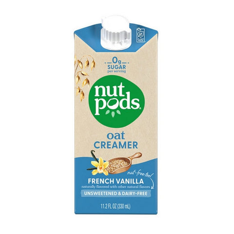 Nutpods, Oat Creamer Unsweetened Vanilla, 11.2 Oz(Case Of 12)