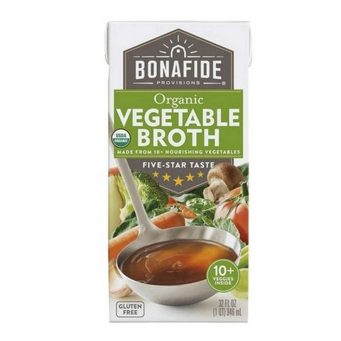 Bonafide Provisions, Organic Vegetable Broth, 32 Oz(Case Of 6)