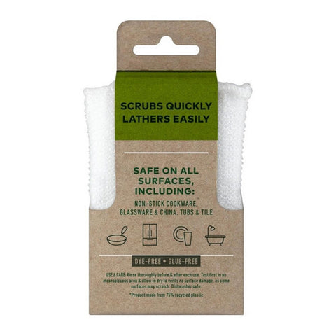 Scotch Brite, Greener Clean Non Scratch Scrubber, 3 Count(Case Of 6)