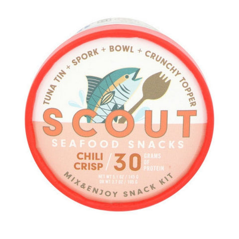 Scout, Chili Crisp Tuna Snack Kit, 5.1 Oz(Case Of 6)