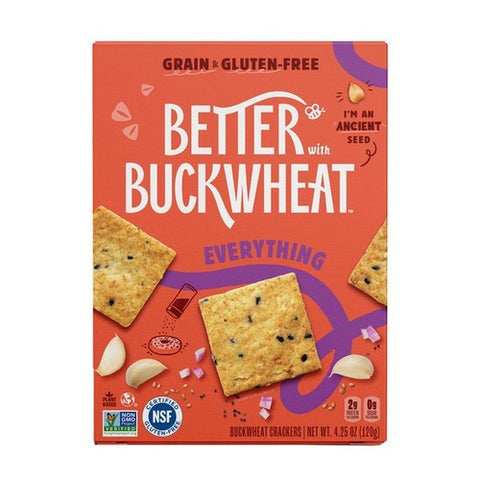 Better With Buckwheat, Everything Cracker, 4.25 Oz(Case Of 6)