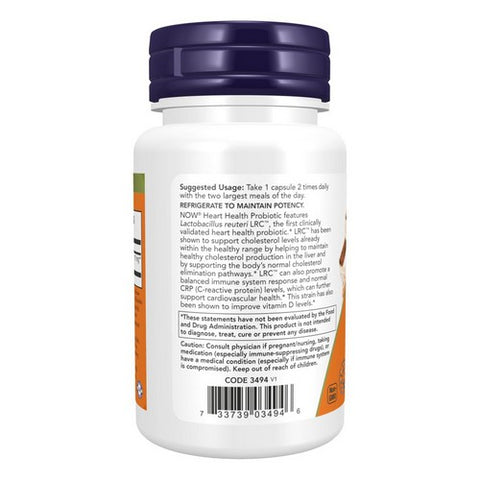 Now Foods, Heart Health Probiotic, 60 VegCaps