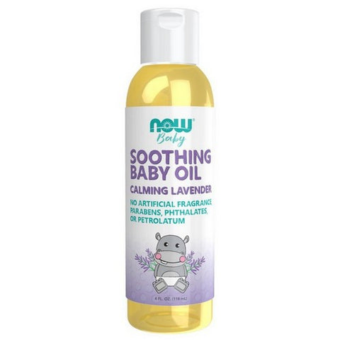 Now Foods, Soothing Baby Oil-Calming Lavender, 4 Oz