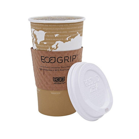 Eco Products, World Art Renewable Resource Compostable Hot Drink Cups, 20 Oz