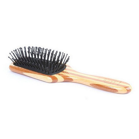Bass Brushes, Semi Small Shaped Hairbrush With Wood Pins And Handle, 1 Count