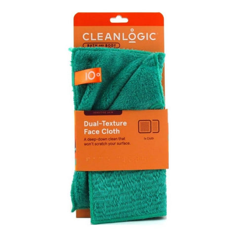 Cleanlogic, Dual Texture Face Cloth, 1 Count