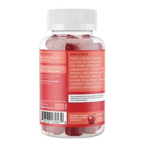 SUKU Vitamins, Appley Ever After Apple Cider Vinegar, 50 Gummies