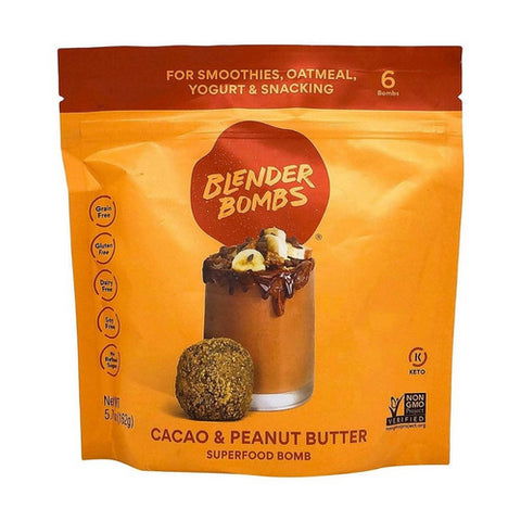 Blender Bombs, Superfood Booster For Smoothies Cacao And Peanut Butter, 5.7 Oz