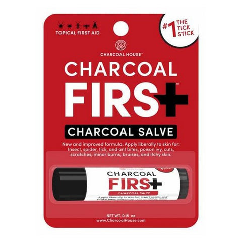 Charcoal House Llc, Topical First Aid Salve Stick Charcoal, 0.15 Oz