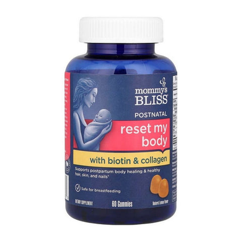 Mommys bliss, Reset My Body with Biotin Plus Collagen, 60 Gummies