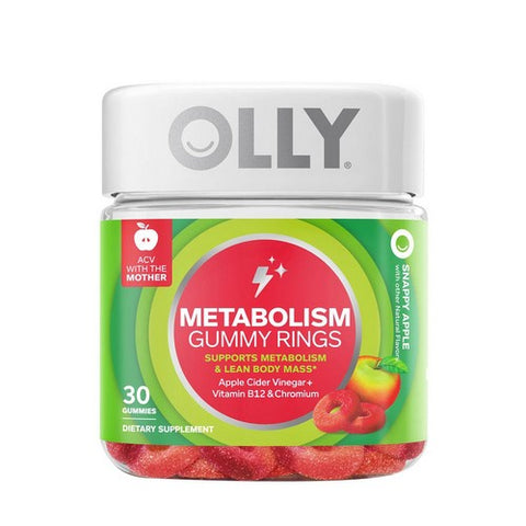 Olly, Metabolism Rings Snappy Apple, 30 Gummies