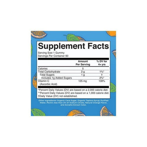 MaryRuth's, Adult Vitamin C Gummies Organic, 60 Gummies