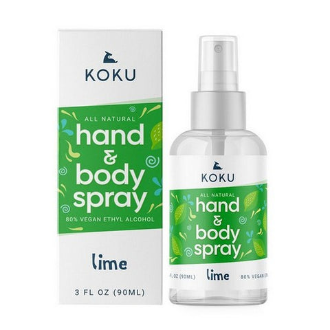Koku, Hand Body Spray Lime, 3 Oz
