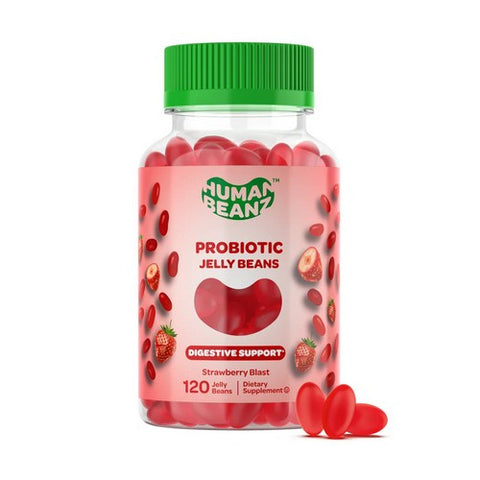 Human Beanz, Probiotic Digestive Support Strawberry Blast, 120 Count