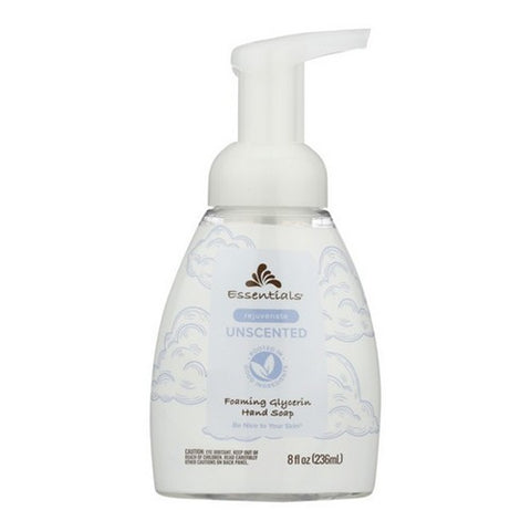 Essentials, Foaming Glycerin Hand Soap Unscented, 8 Oz