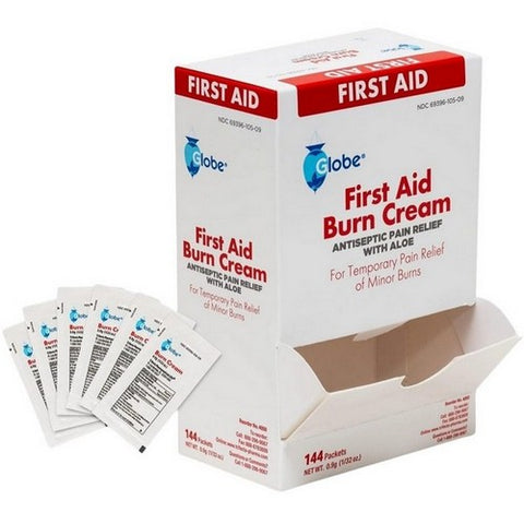 Globe, First Aid Burn Cream, 144 Count