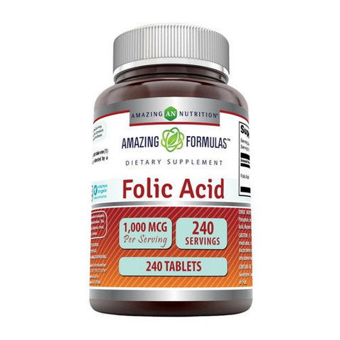 Amazing Nutrition, Amazing Formulas Folic Acid, 1000 Mcg, 1000 Mcg Amazing Nutrition