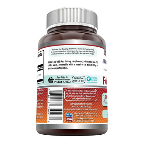 Amazing Nutrition, Amazing Formulas Folic Acid, 240 Tabs