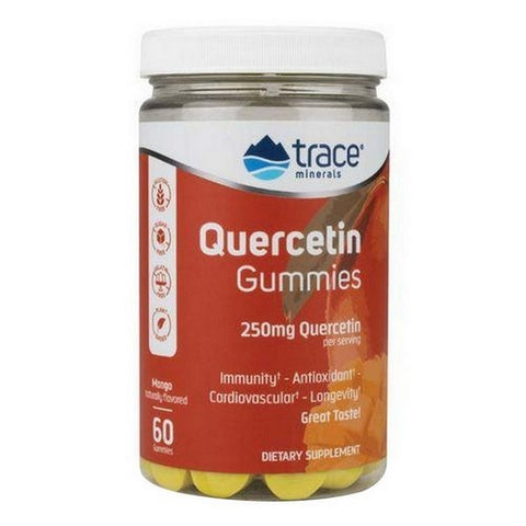 Trace Minerals, Quercetin Gummies Mango Flavor, 250 mg, 60 Count