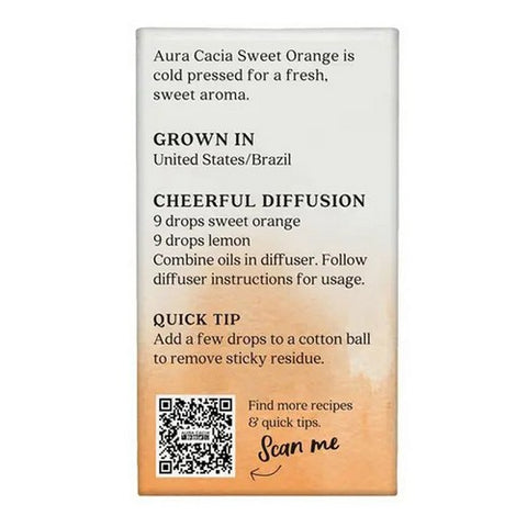 Aura Cacia, Sweet Orange Essential Oil Boxed, 0.25 Oz