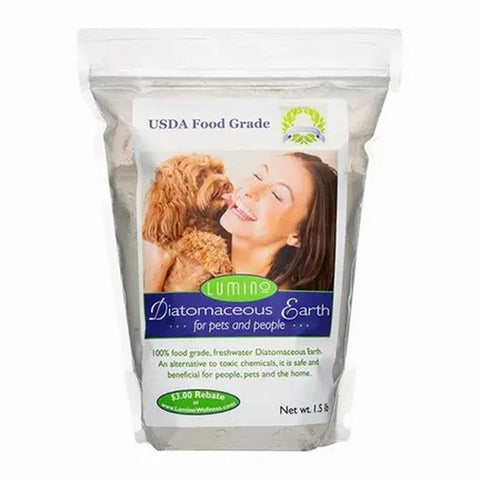 Lumino Wellness, Food Grade Diatomaceous Earth for Pets And People, 1.5 lbs.
