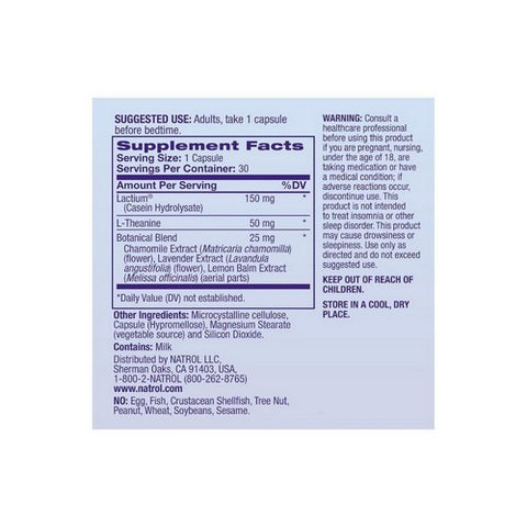 Natrol, Soothing Night Bedtime Without Melatonin, 30 Capsules