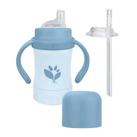 Green Sprouts, Blueberry Sip And Straw Sprout Ware, 6 Oz