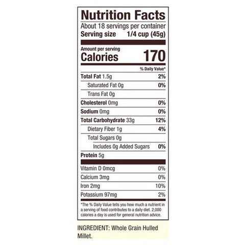 Bobs Red Mill, Whole Grain Millet, 28 Oz