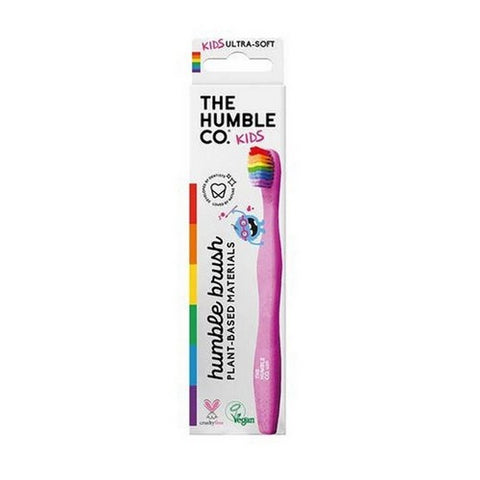 The Humble Co, Kids Plant Based Ultra Soft Rainbow Toothbrush, 1 Count