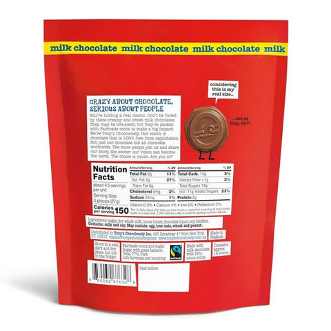 The Humble Co, Tiny Tony's Milk Chocolate Pouch, 4.44 Oz