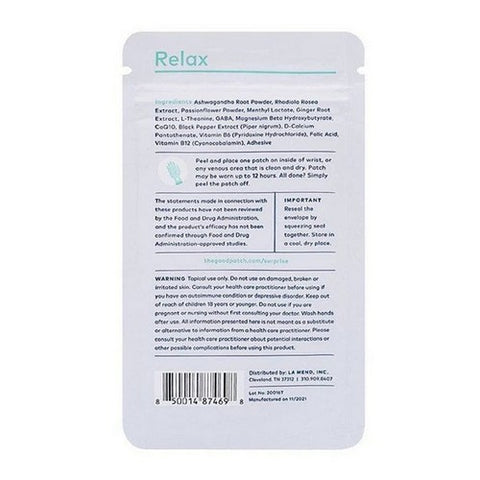 The Humble Co, Relax Plant Patch, 4 Count