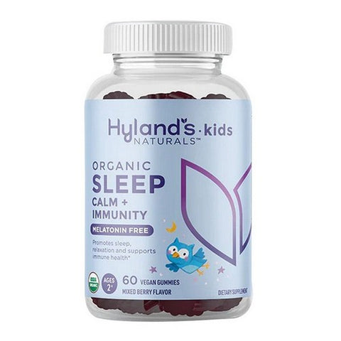 Hylands, Kids Organic Sleep Calm Plus Immunity Melatonin Free, 60 Gummies