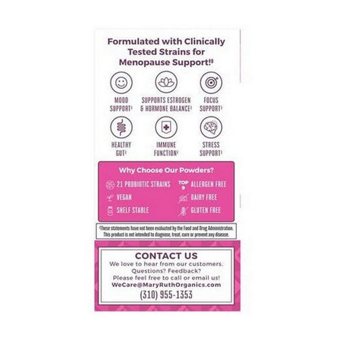 MaryRuth's, 3-in-1 Daily Menopause Support Powder Unflavored, 0.5 oz