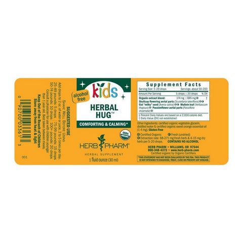 Herb Pharm, Kids Herbal Hug, 1 Oz