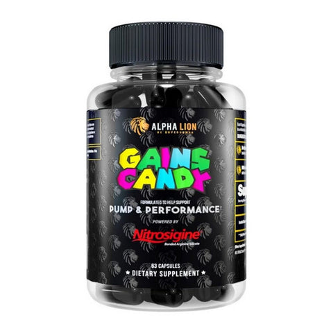 Alpha Lion, Gains Candy Pump Nitrosigine, 60 Capsules