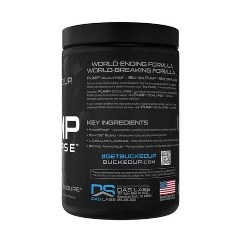 Bucked Up, Pump Ocalypse Blue Raz, 12.3 Oz Bucked Up
