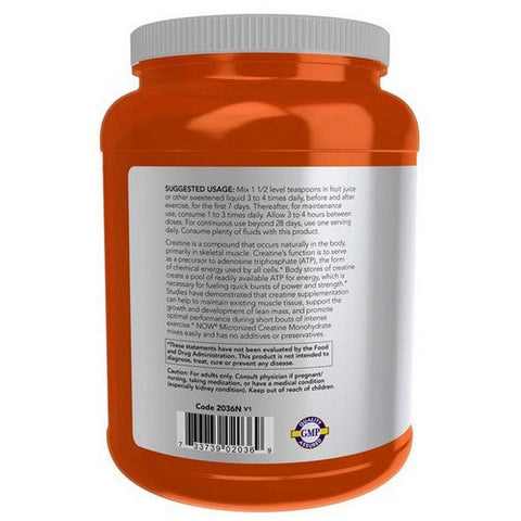 Now Foods, Creatine Monohydrate Micronized Powder, 2.2 Lbs Now Foods