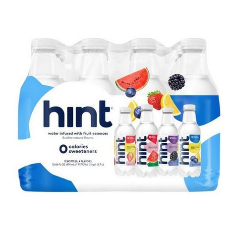 Hint, Hint White Variety Pack Flavored Water, 16 Oz (12 Count)