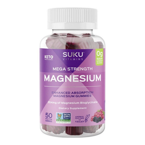 SUKU Vitamins, Mega Magnesium Gummy, 50 Count