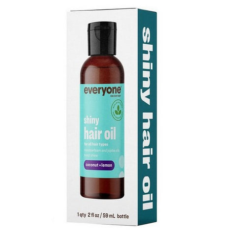 Everyone, Everyone Shiny Hair Oil Coconut And Lemon, 2 Oz