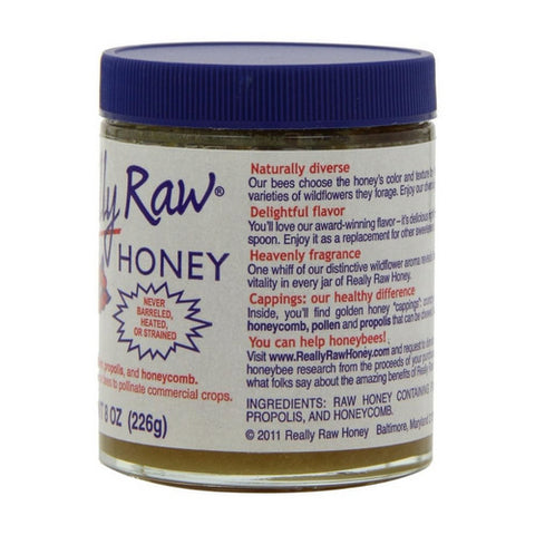 Really Raw, Honey Unheated And Unstrained, 8 Oz
