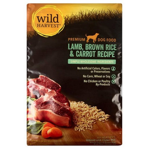 Wild Harvest, Lamb Brown Rice And Carrot Recipe Dog Food, 14 Lbs