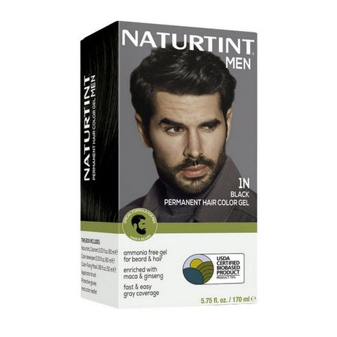 Naturtint, Mens Permanent Hair Color 1N Black, 5.75 Oz