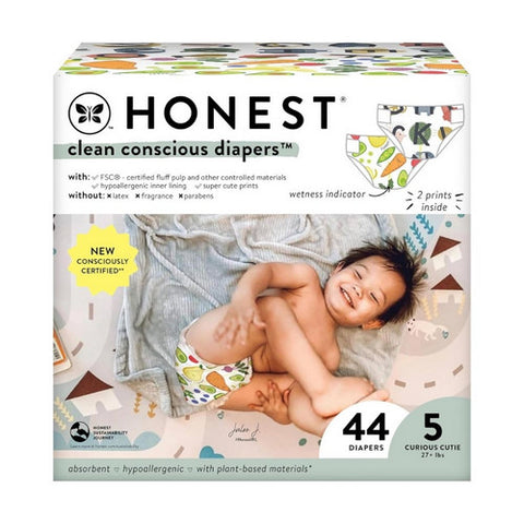 The Honest Company, All The Letters Its A Pawty Size 5 Diaper, 44 Count