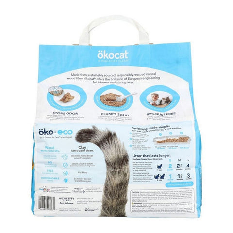 Okocat, Original Premium Clumping Wood Cat Litter, 9 Lbs