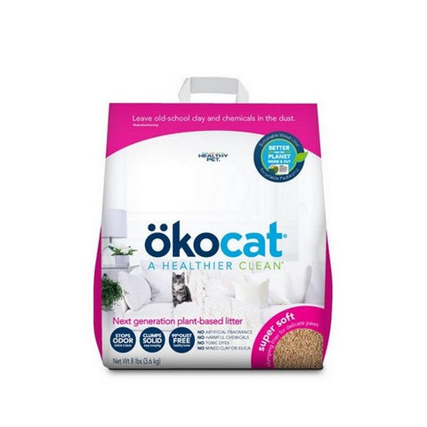 Okocat, Okocat Super Soft Clumping Wood Cat Litter, 8 Lbs